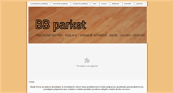 Desktop Screenshot of bbparket.cz