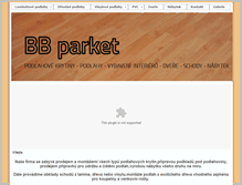 Tablet Screenshot of bbparket.cz